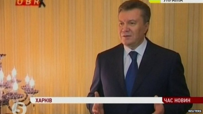 Tổng thống Yanukovych đã bị lật đổ. Ảnh: Reuters