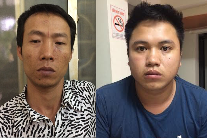 Hai anh em Hà Văn Mười (trái) và Nguyễn Hữu Nhật (phải) là 2 &quot;sát thủ&quot; đâm chết 2 thợ xây