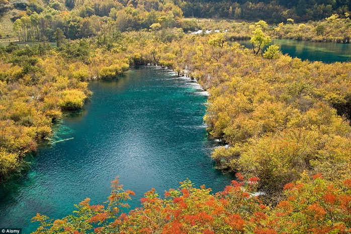 Thng lũng Jiuzhaigou, tỉnh Tứ Xuyên - Trung Quốc.