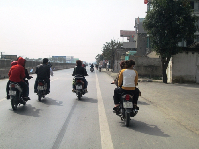 Người tham gia giao thông không đội MBH ở Thanh Hóa trong những ngày Tết