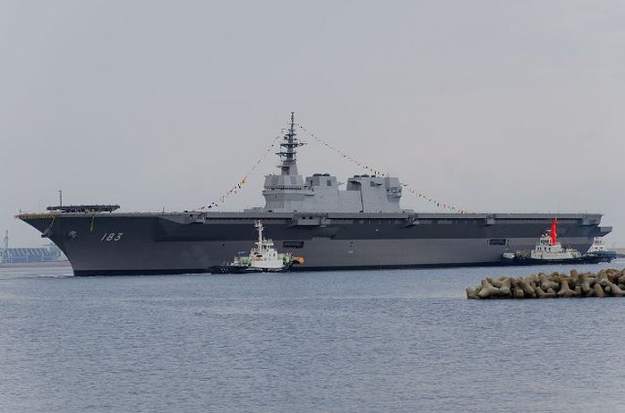Khu trục hạm đa năng lớp Izumo. Ảnh: Wikipedia