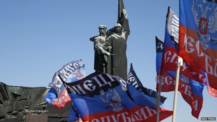 Donetsk và Luhansk tuyên bố độc lập với Kiev. Ảnh: Reuters