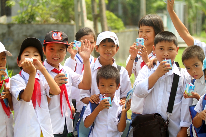 Sữa có lợi cho sức khỏe trẻ em Ảnh: Lập nguyễn