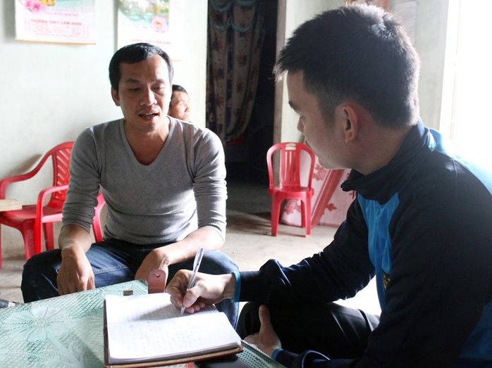 Anh Nguyễn Quang Linh đang trình bày lại vụ việc