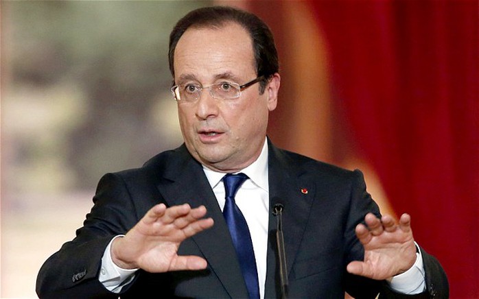 Tổng thống Pháp Francois Hollande. Ảnh: Reuters