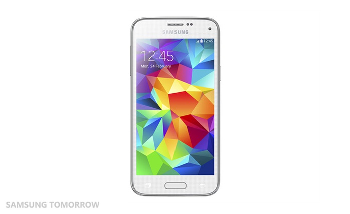 Galaxy S5 mini trắng.