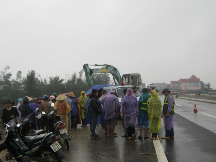 Hiện trường vụ tai nạn khiến chị Nguyễn Thị Phương tử vong