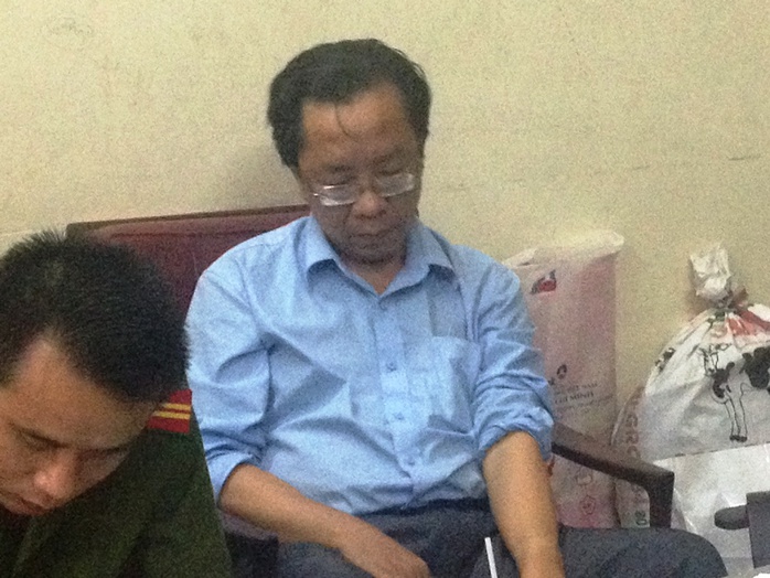 Ông Lê Văn Hào Hoa, một trong 9 đối tượng trong đường dây lừa đảo bằng công nghệ cao bị bắt giữ.