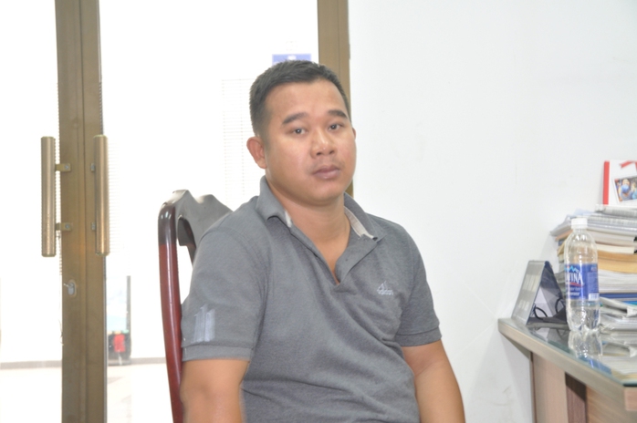 Nguyễn Thái Ngọc, chủ của 2 xưởng sản xuất nhớt giả vừa bị Công an quận 12, TP HCM bắt giữ vào sáng 18-1.