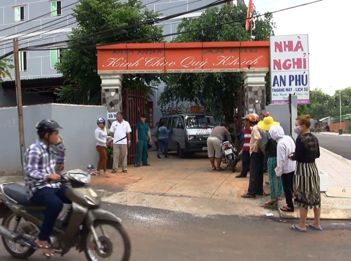 Nhà nghỉ An Phú, phường Tân Phú, thị xã Đồng Xoài, tỉnh Bình Phước, nơi ông Thanh đột tử sau khi cùng người tình vào thuê phòng để ân ái.