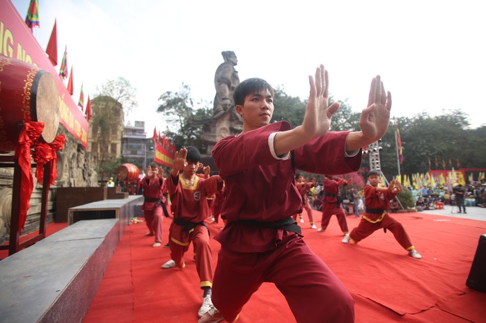 Màn biểu diễn võ thuật ca ngợi tinh thần thượng võ của nghĩa quân Tây Sơn

 