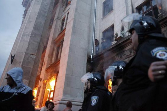Đụng độ đẫm máu ở Odessa khiến nhiều người thương vong. Ảnh: Reuters