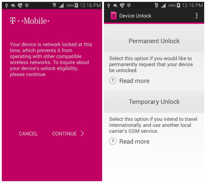 Ứng dụng mở khóa mới dành cho thiết bị di động của T-Mobile