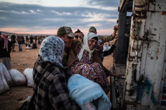 Trong những ngày gần đây số người tị nạn từ Syria sang Thổ Nhĩ Kỳ đã lên đến 150.000 người. Ảnh: New York Times