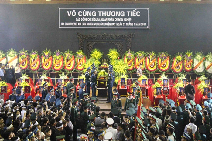 Vô cùng thương tiếc 18 chiến sĩ hy sinh trong khi thực hiện nhiệm vụ huấn luyện