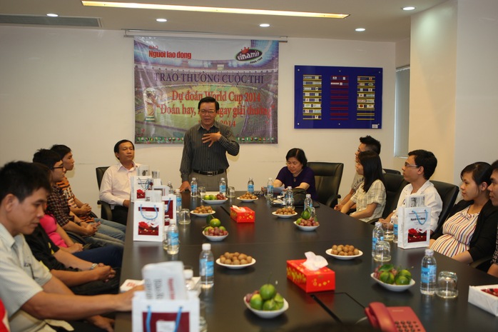 Lễ tổng kết và trao giải cuộc thi Đoán hay, rinh ngay giải thưởng World Cup 2014 của báo Người Lao Động