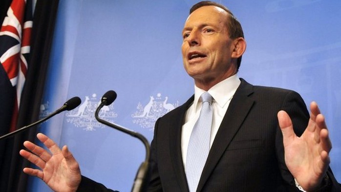 Thủ tướng Tony Abbott. Ảnh: BBC