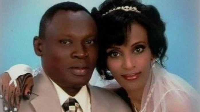 Cô Meriam Ibrahim kết hôn với một người đàn ông đạo Ki tô năm 2011. Ảnh: BBC
