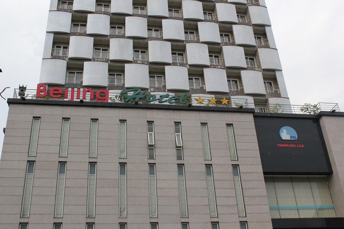 Khách sạn nơi đối tượng Khánh bị bắt giữ.