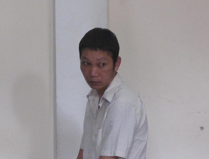 Bị cáo Hoàng Khắc Thắng tại phiên tòa.