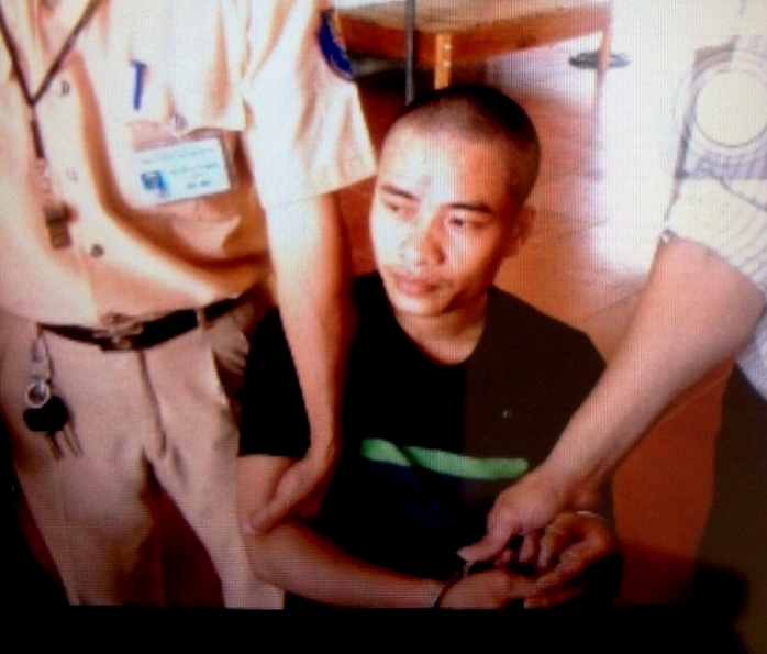 Nghi phạm Nguyễn Văn Hải khi bị công an bắt giữ. Ảnh do công an cung cấp