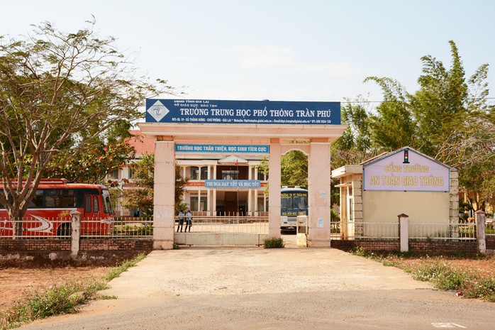  Trường THPT Trần Phú nơi xảy ra vụ việc. Ảnh: Minh Triều