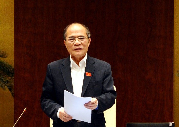 Chủ tịch QH Nguyễn Sinh Hùng nhấn mạnh: Lá phiếu của chúng ta đánh giá phải chính xác”