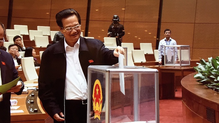 Thủ tướng Nguyễn Tấn Dũng bỏ phiếu