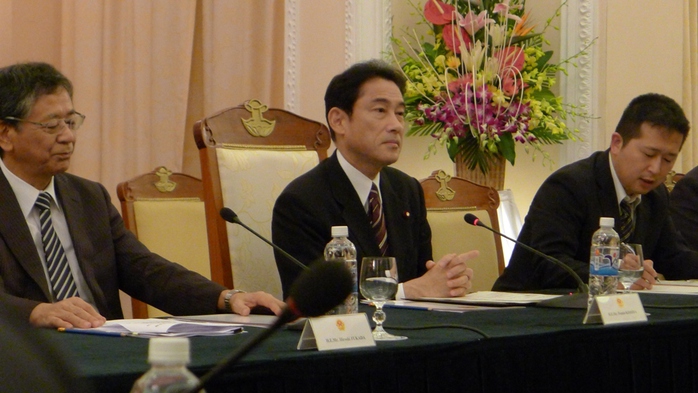 Ngoại trưởng Nhật Bản Fumio Kishid cảm ơn sự đón tiếp trọng thị phía Việt Nam đã dành cho đoàn