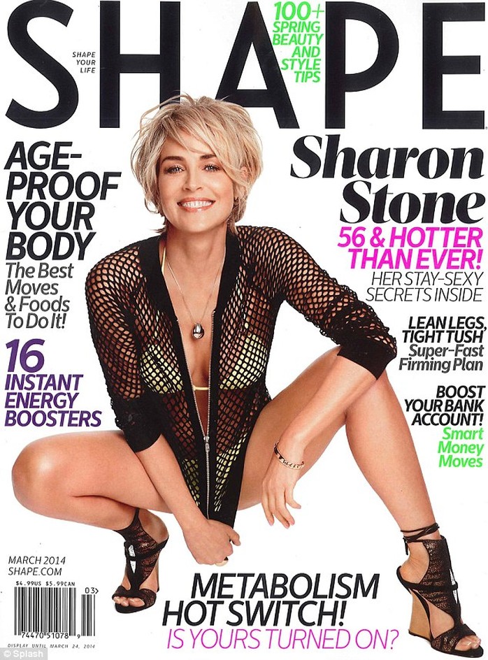 Sharon Stone trẻ trung hơn nhiều so với tuổi 55