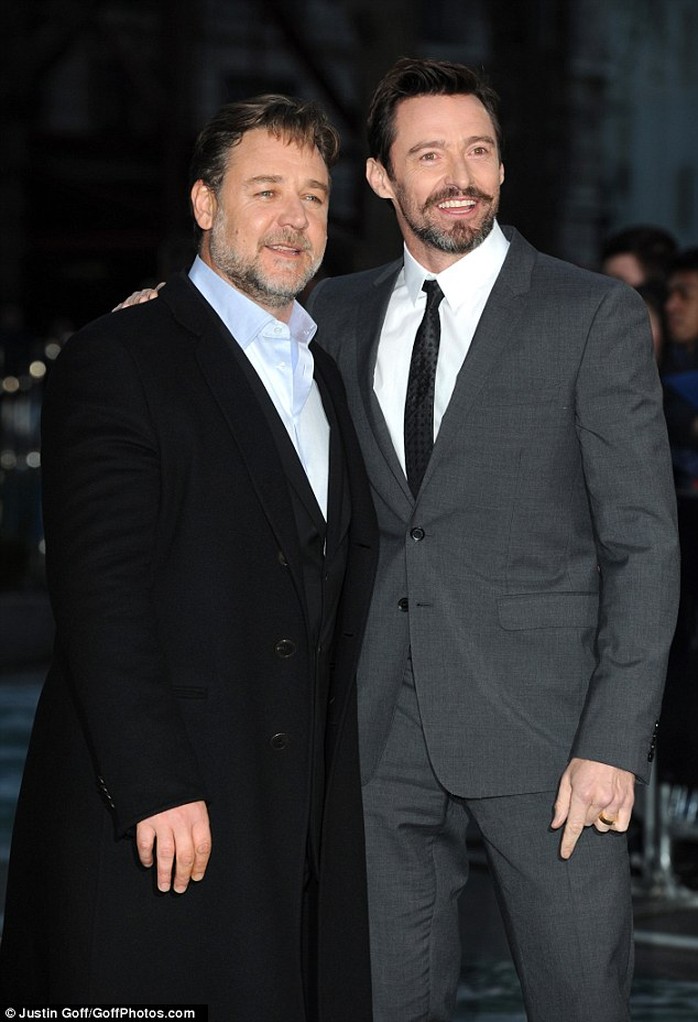 Đạo diễn Russell Crowe và Hugh Jackman