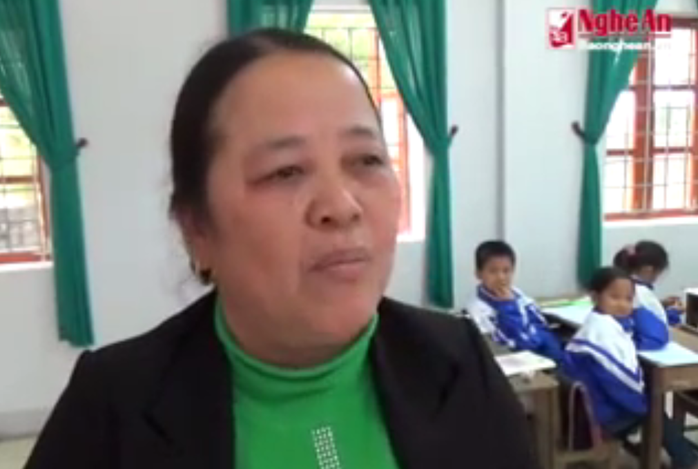 Cô giáo Trần Thị Ngoạt - giáo viên chủ nhiệm lớp em Lê