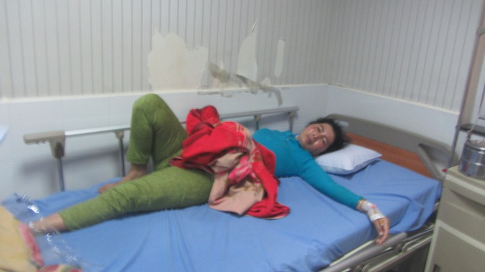Cả 3 người nhà chị Nguyễn Thị Bé đều bị ngộ độc do ăn bánh mì