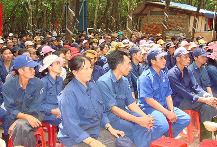 Nhiều hoạt động hỗ trợ công nhân khó khăn sẽ được Công đoàn Cao su Việt Nam triển khai trong Tháng Công nhân
