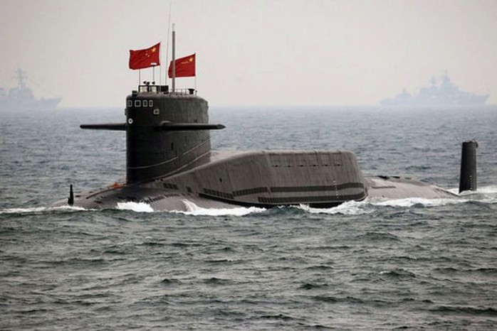 Một chiếc tàu ngầm tên lửa đạn đạo hạt nhân Xia của Trung Quốc. Ảnh: AP