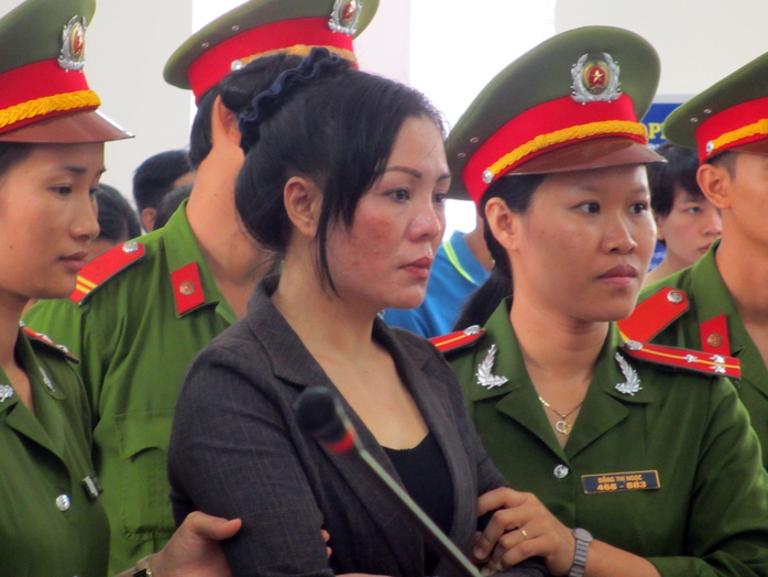 Trần Thị Doan tại phiên tòa xét xử sáng 6-7
