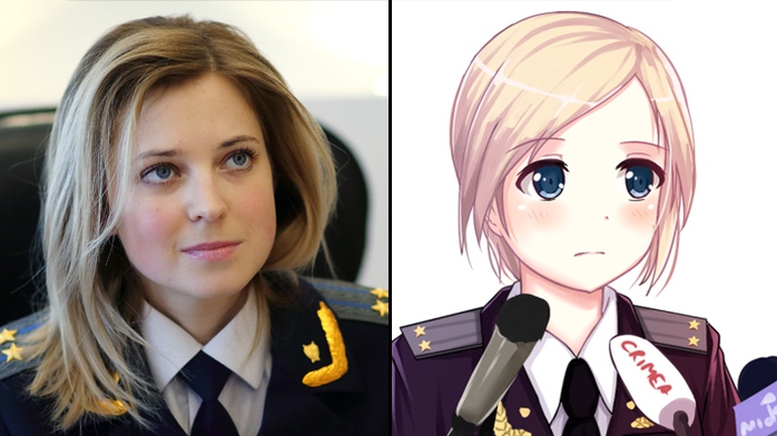 Nữ công tố viên xinh đẹp Natalya Poklonskaya bị liệt kê vào danh sách 40 quan chức bị trừng phạt của Nhật Bản. Ảnh: RT