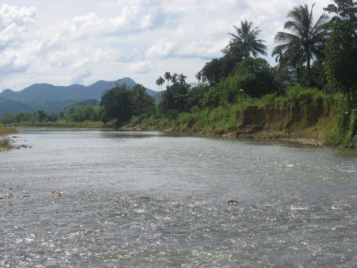 Đoạn sông Trường, nơi xảy ra tai nạn thương tâm làm 3 nữ sinh chết đuối