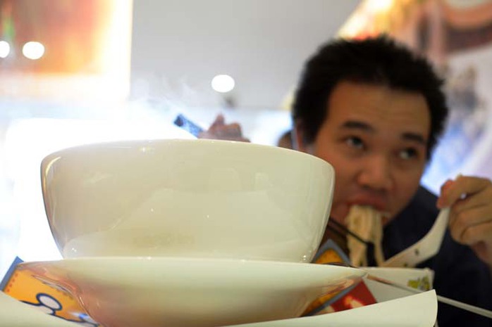 Rất ít người có thể ăn hết tô phở này