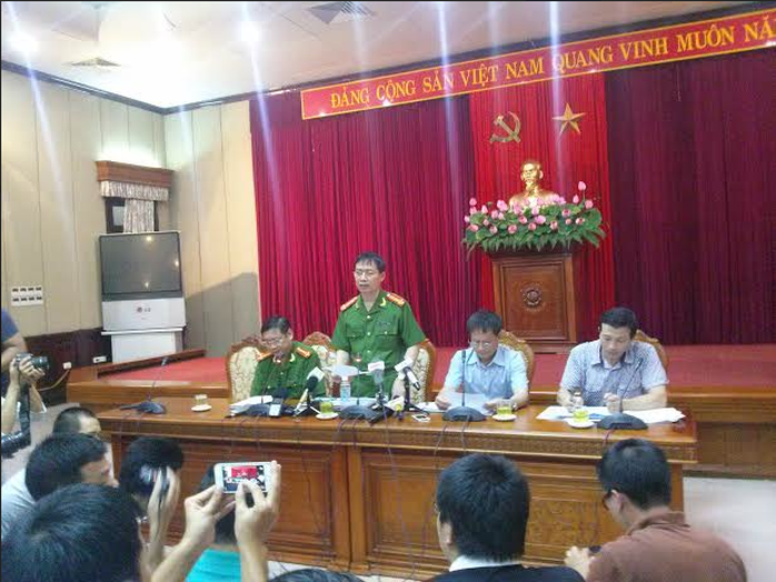 Đại tá Dương Văn Giáp thông báo vụ án