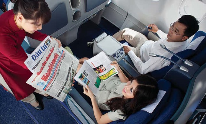 Hành khách hạng thương gia của Vietnam Airlines. Hành khách hạng thương gia của Vietnam Airlines.