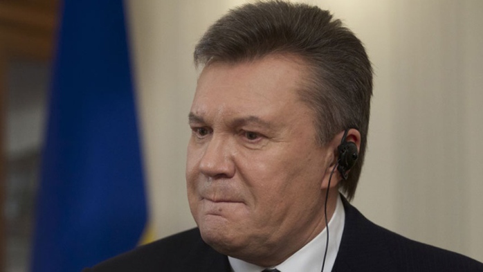 Ông Viktor Yanukovych tại cuộc trả lời phỏng vấn hôm 2-4. Ảnh: AP