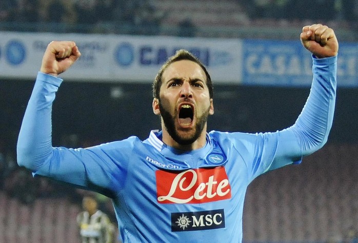 Tiền đạo Higuain của Napoli