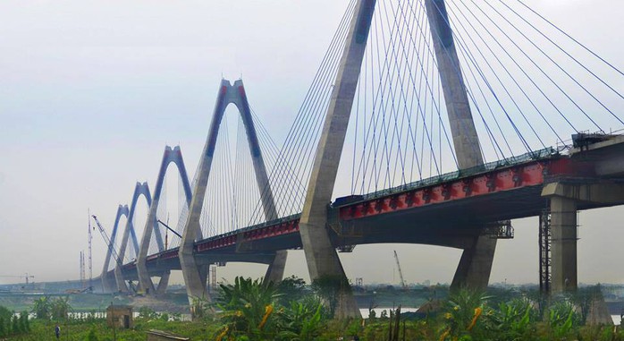 Khi hoàn thành, cầu Nhật Tân sẽ thuộc nhóm cầu dây văng đẹp nhất Việt Nam và khu vực Đông Nam Á.