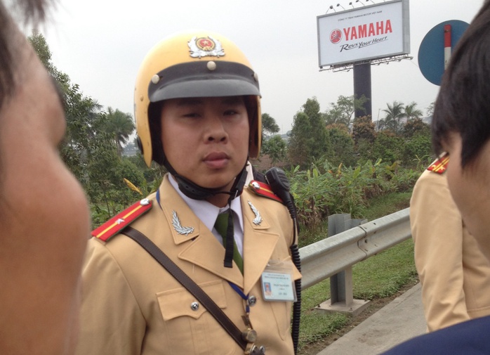 Thiếu uý Nguyễn Thanh Sơn- đã thừa nhận có va chạm với Đông