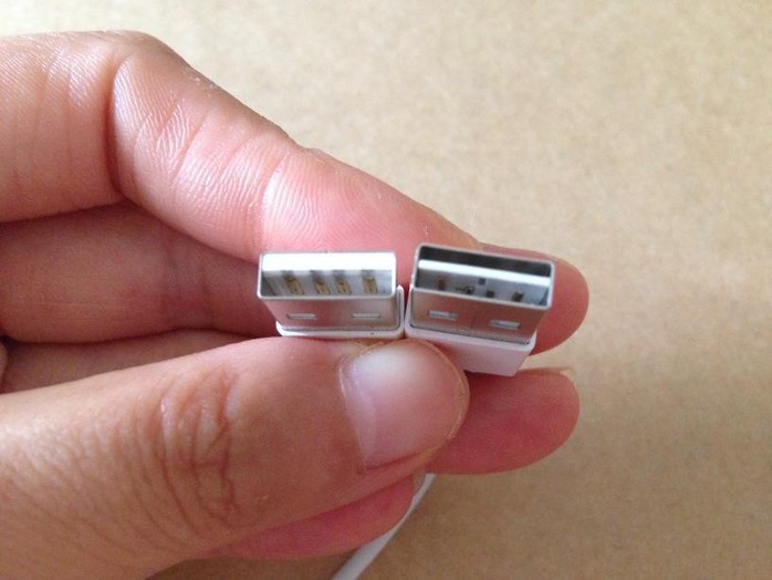 Đầu cắm USB mới có thể đảo chiều được của Apple. Nguồn: Sonny Dickson