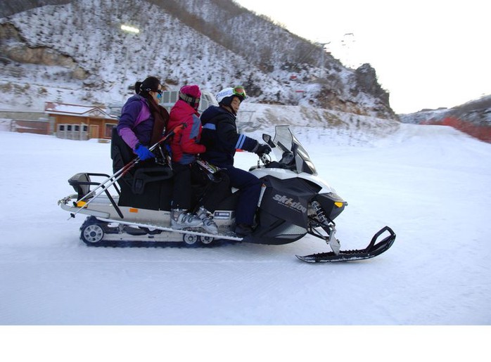 Snowmobile at North Korean Ski Resort