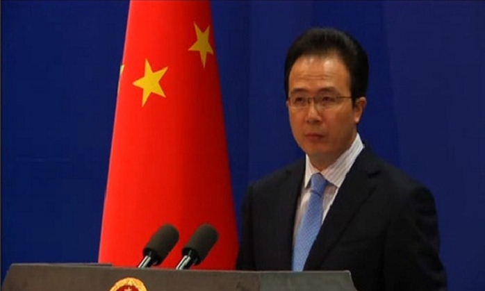 Chinas Foreign Ministry Spokesman Hong Lei says energy exploitation by any foreign company in the disputed South China Sea without its permission is 