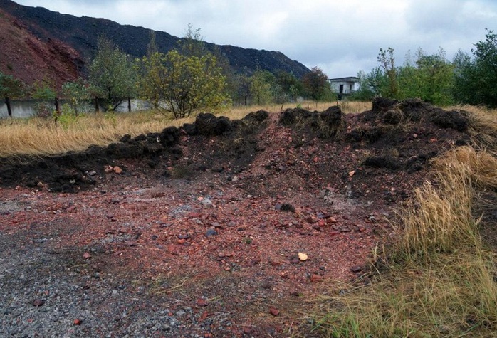 A mass grave found in eastern Ukraine