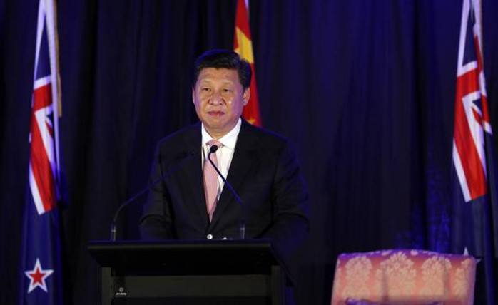 Chinas President Xi Jinping attends a news conference in Wellington, November 20, 2014.    REUTERS/Anthony Phelps